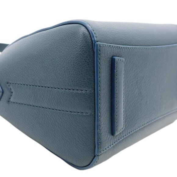 Givenchy  Antigona Leather Satchel Shoulder Bag Peacock Blue - Picture 8 of 12